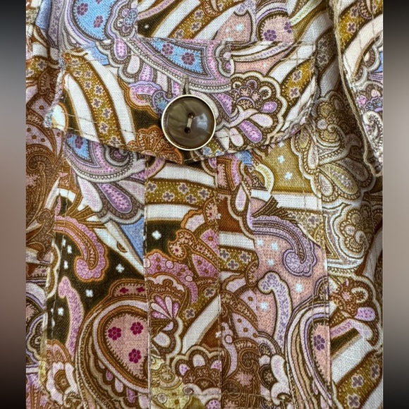 ZIMMERMANN PAISLEY LINEN MIDI SKIRT NWT - Picture 8 of 9